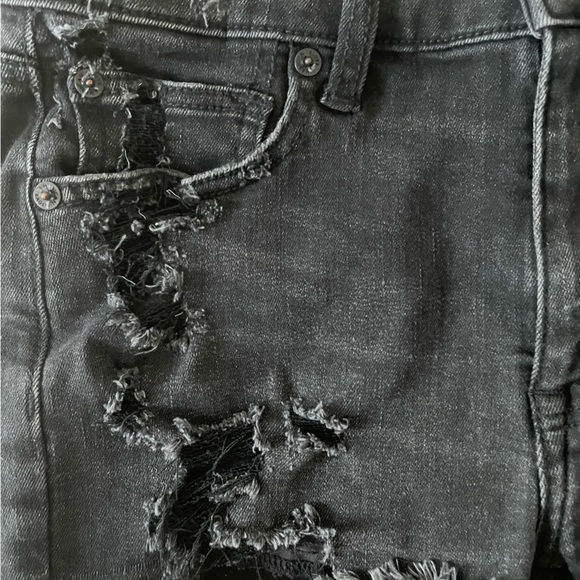 American eagle black denim shorts - Picture 5 of 8